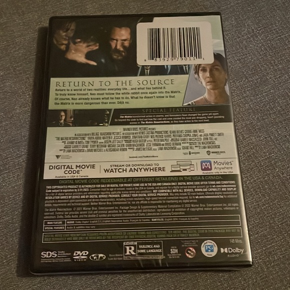 The Matrix Resurrections DVD - Picture 2 of 3